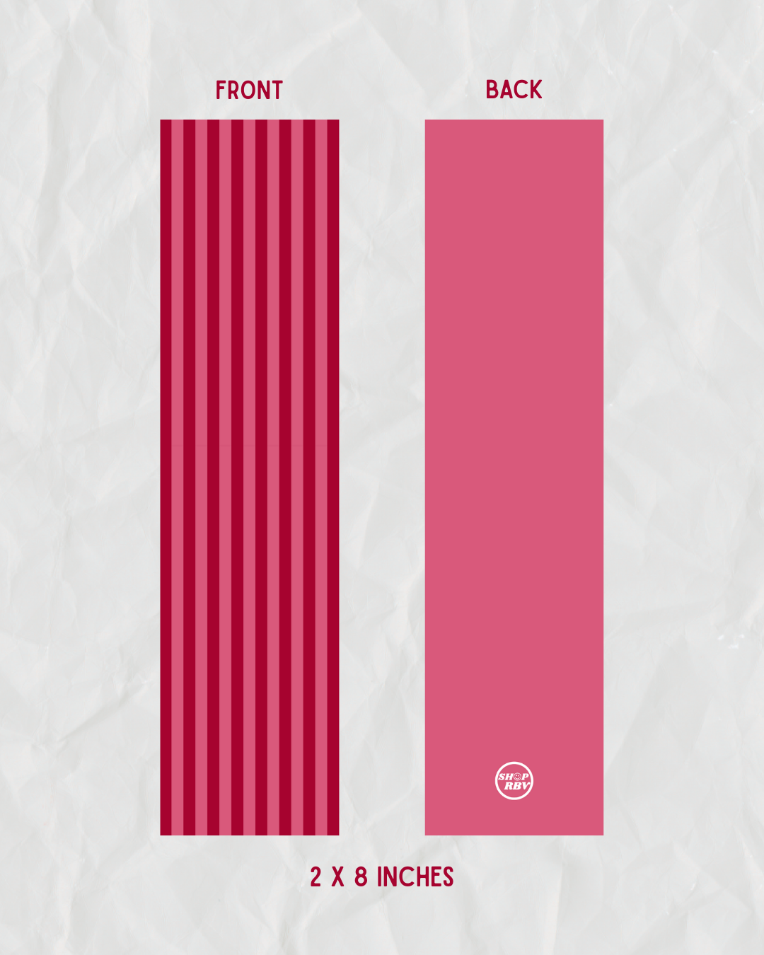Raspberry Beach Towel Bookmark