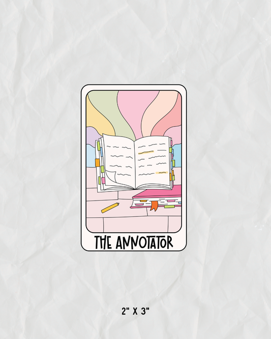 The Annotator Tarot Sticker