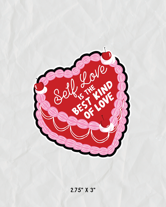 Self Love Cake Sticker