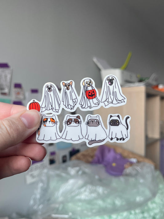 Spooky Pets Sticker