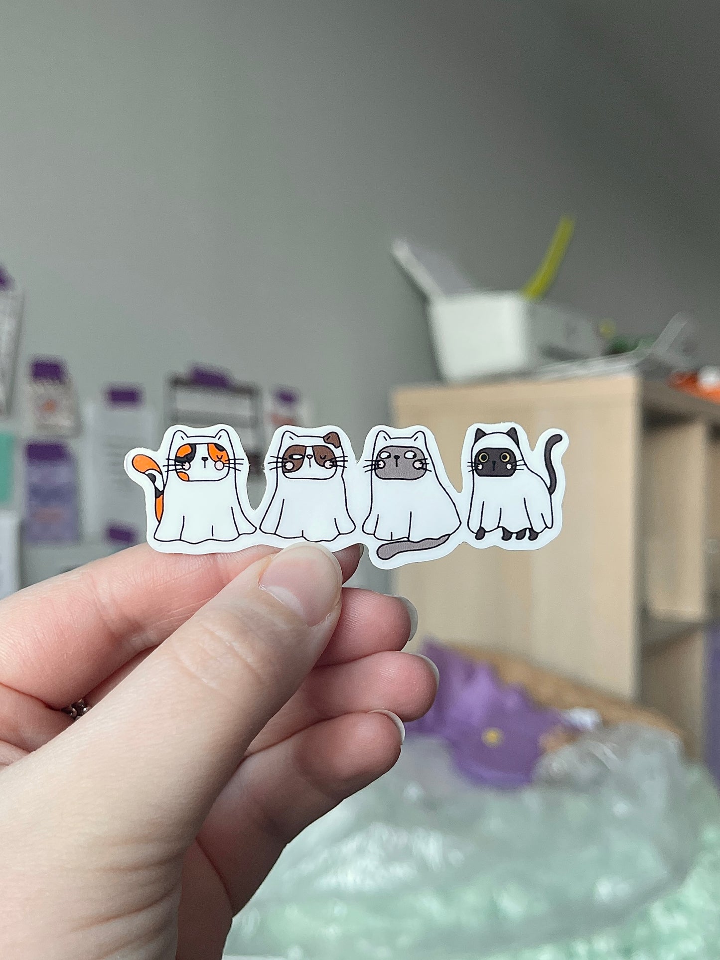 Spooky Pets Sticker