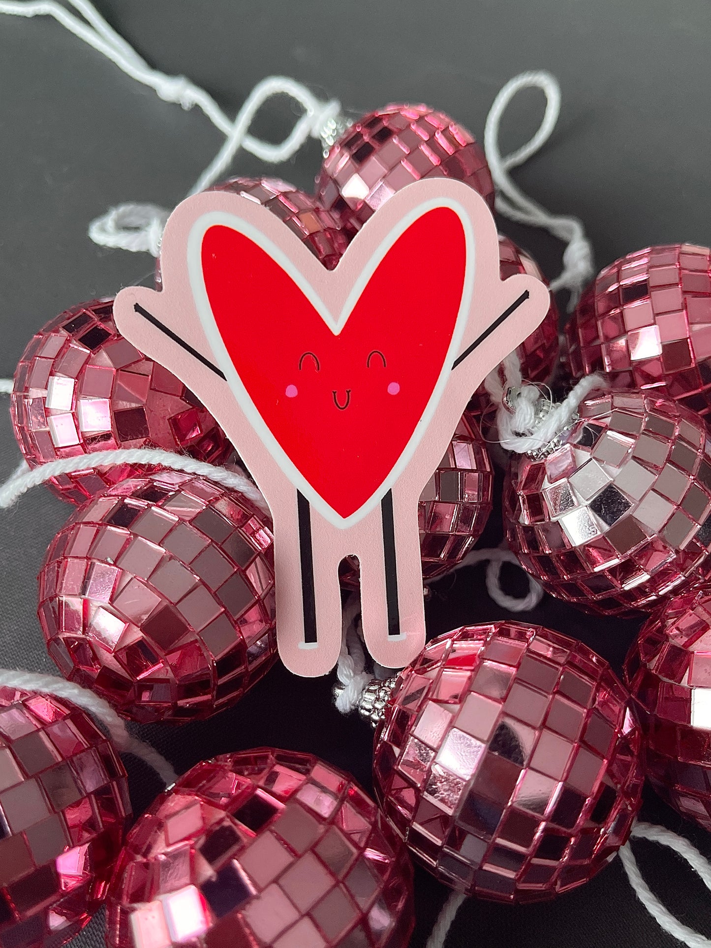 Funny Valentine Heart Sticker