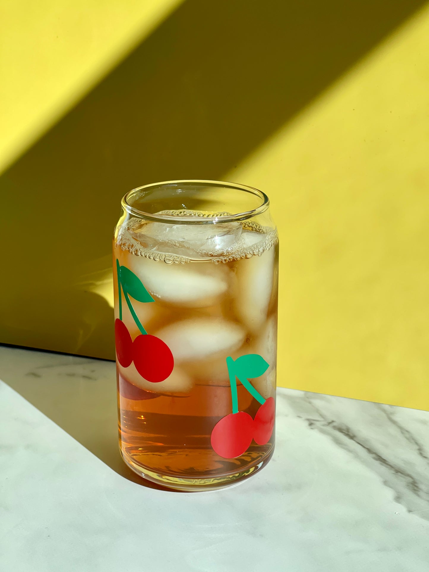 Cherry Glass Cup