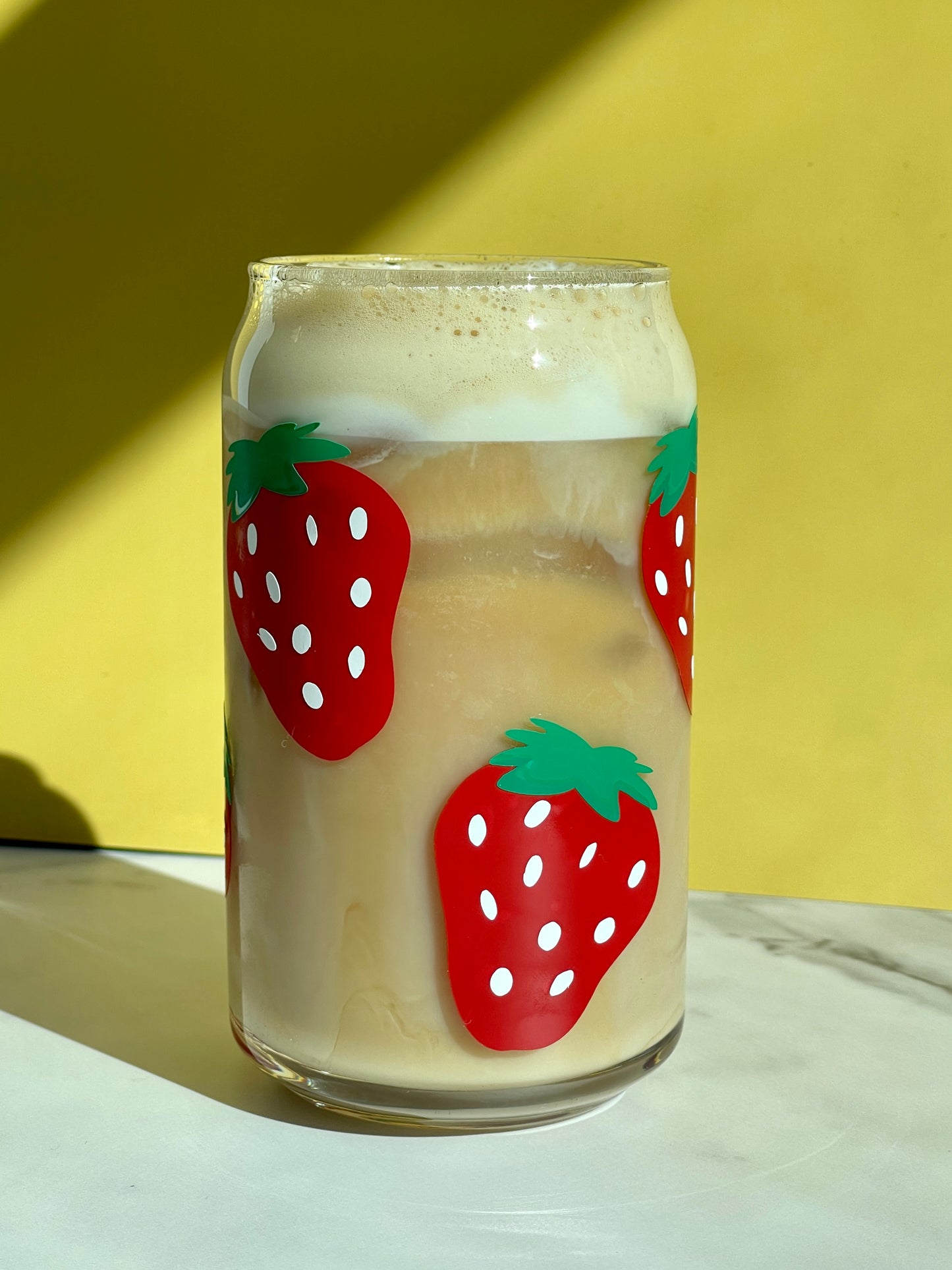 Strawberry Glass Cup