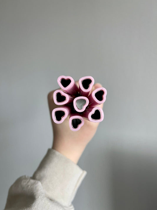 Heart Metal Straw