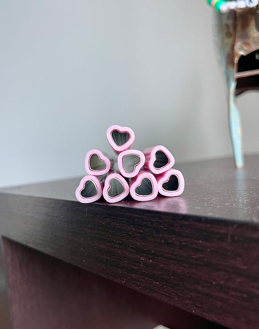 Heart Metal Straw