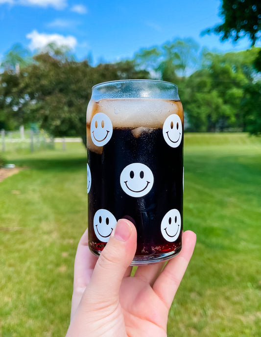 Smiley Glass Cup
