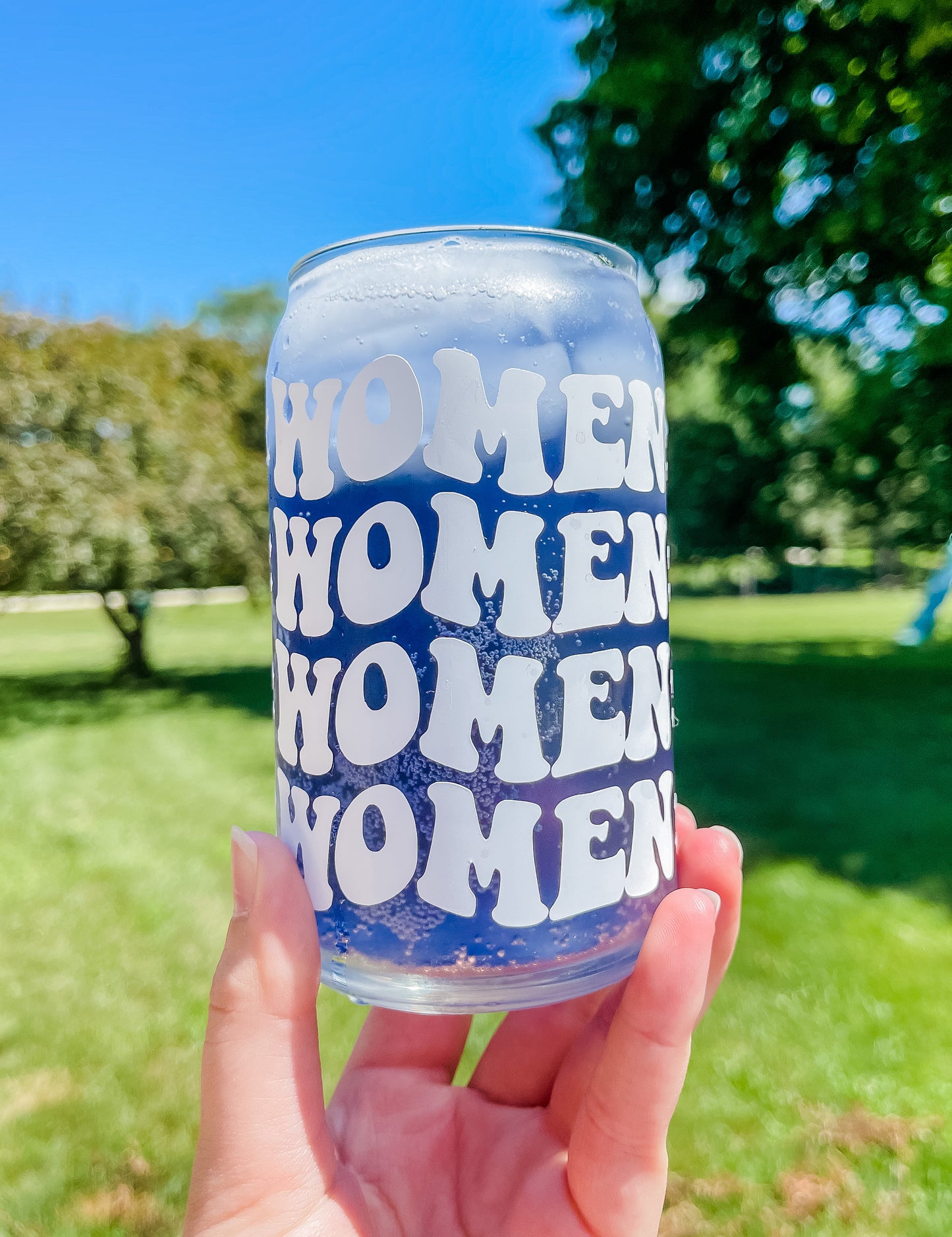 Women Glass Cup