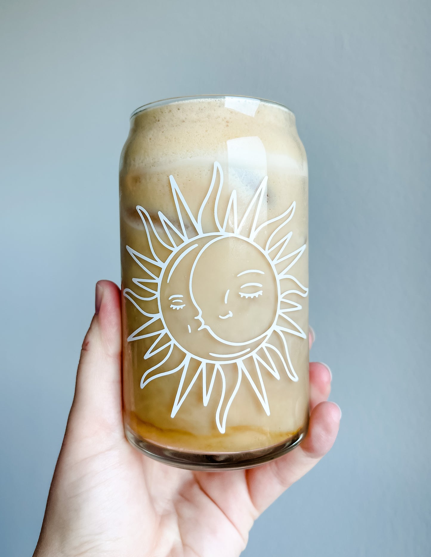 Sun & Moon Glass Cup
