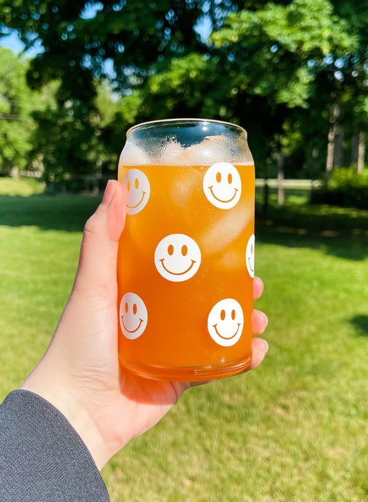 Smiley Glass Cup