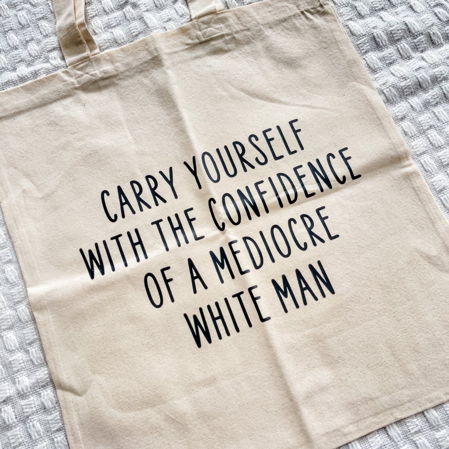 Mediocre White Man Tote Bag