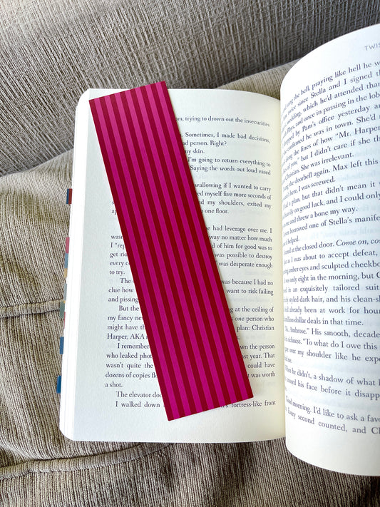 Raspberry Beach Towel Bookmark