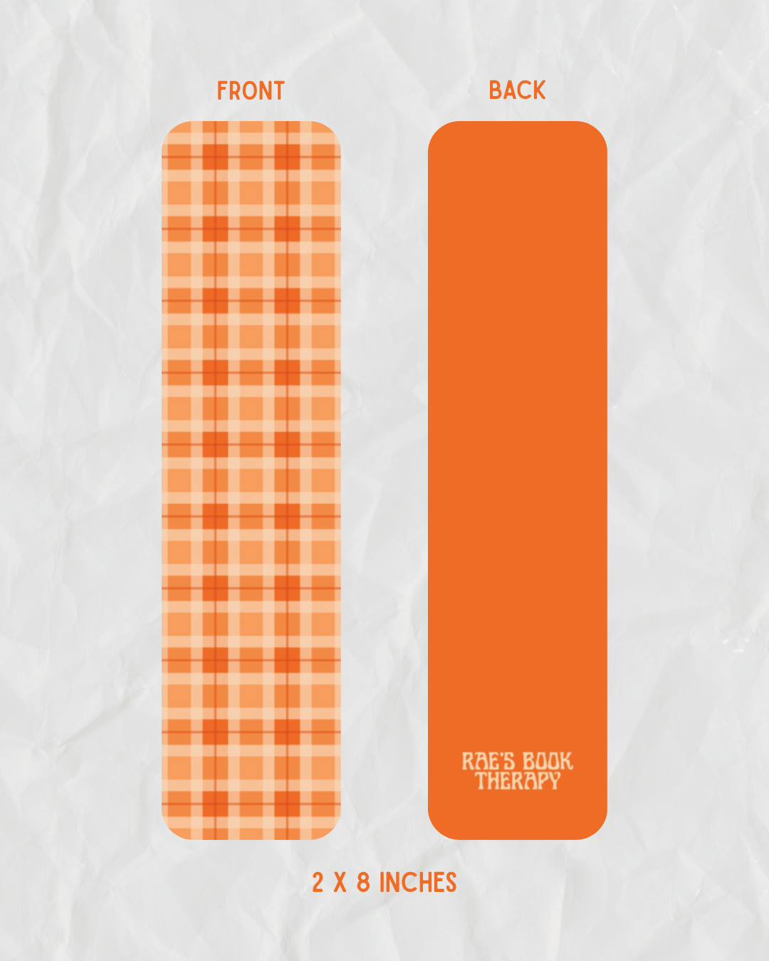 Fall Flannel Bookmark