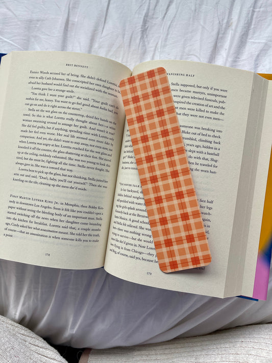 Fall Flannel Bookmark