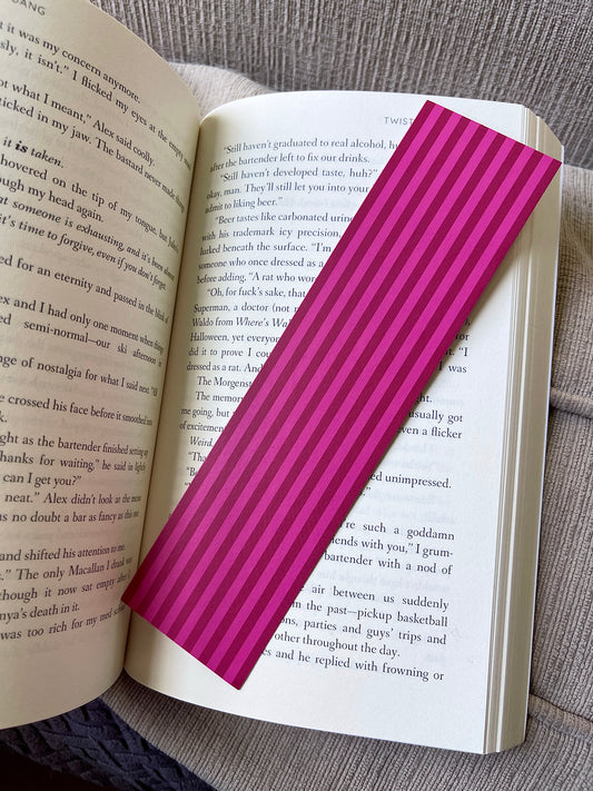 Raspberry Beach Towel Bookmark