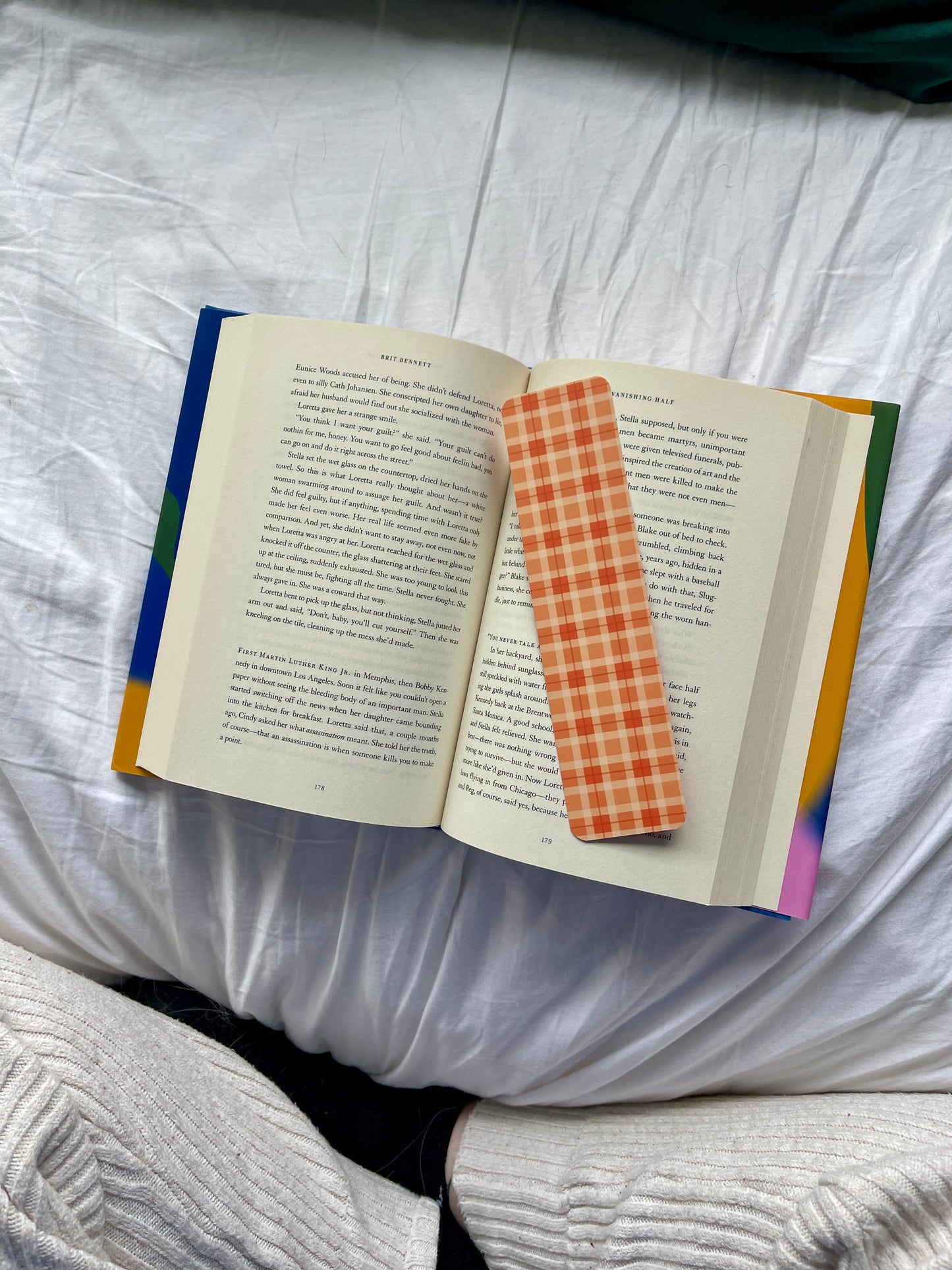 Fall Flannel Bookmark