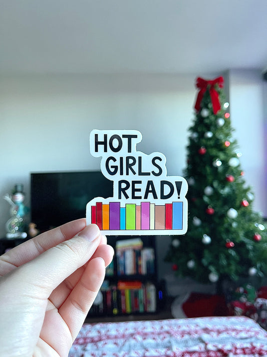 Hot Girls Read Sticker