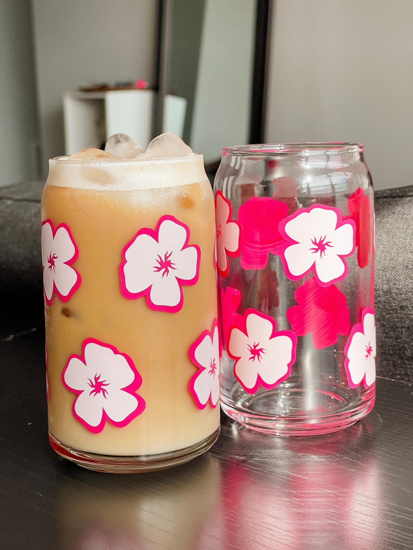 Summer Florals Glass Cup