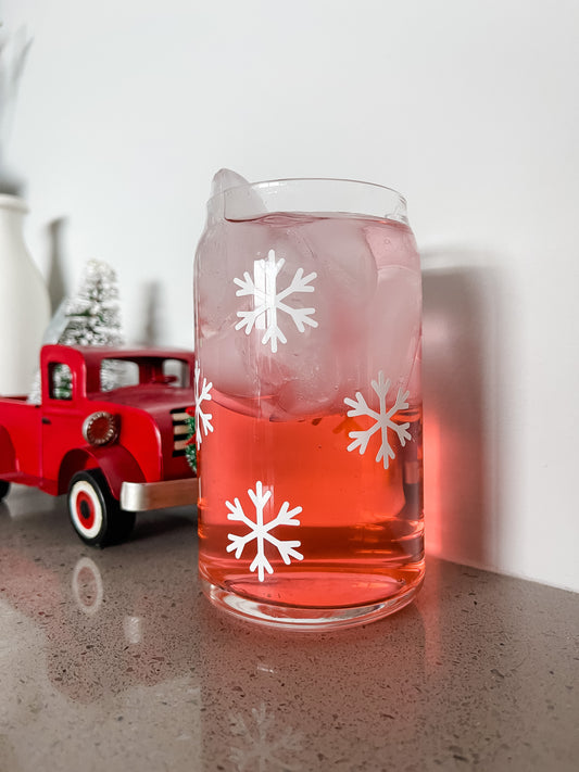 Snowflake Glass Cup