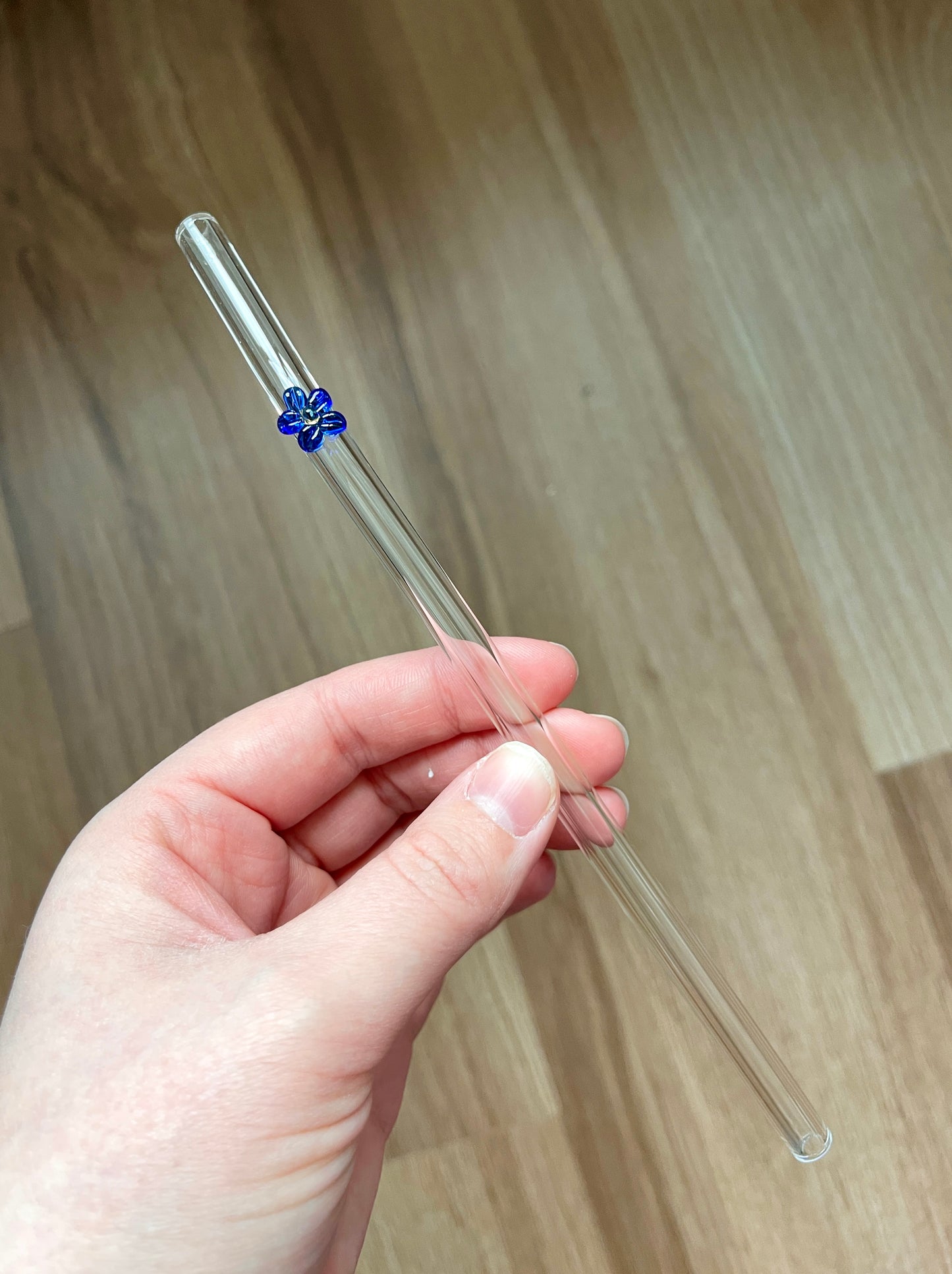 Flower Glass Straw