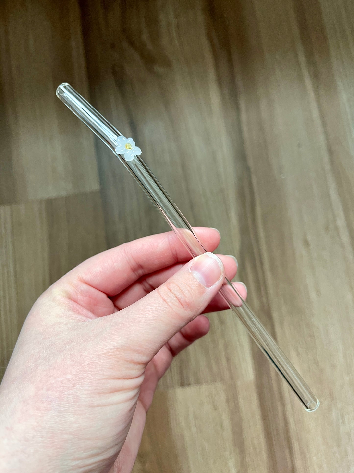 Flower Glass Straw