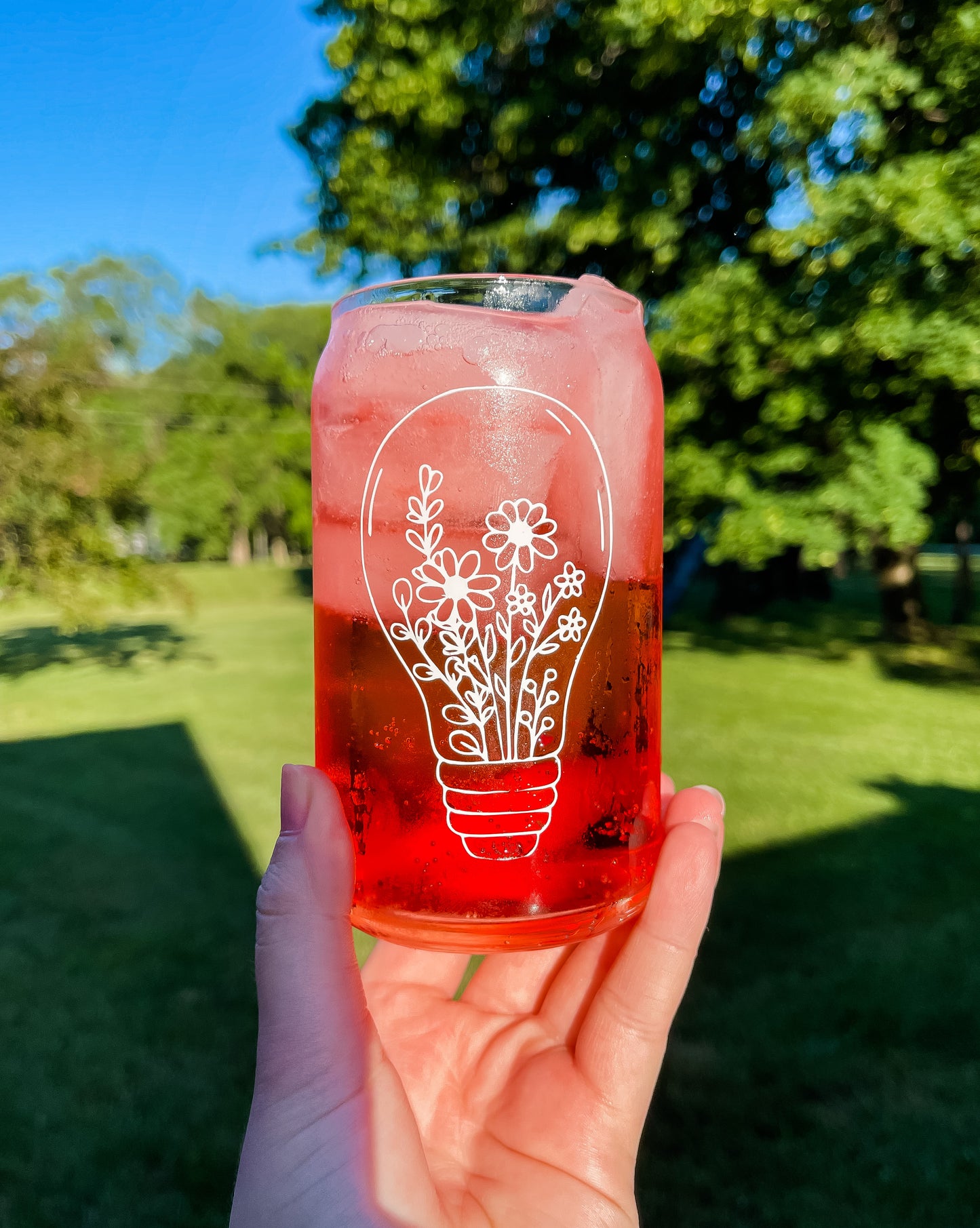 Lightbulb Glass Cup